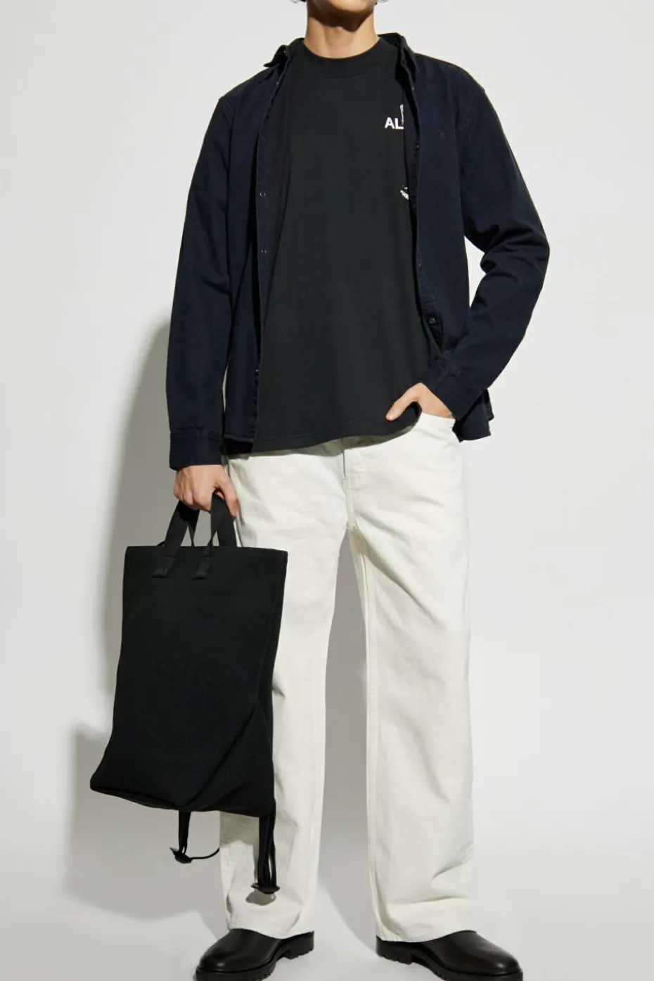 AllSaints kremowy Jeansy `Lenny`