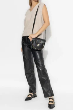 AllSaints kremowy Kaszmirowa kamizelka `Rebel`