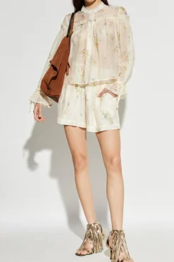 AllSaints kremowy Koszula `Delphine`