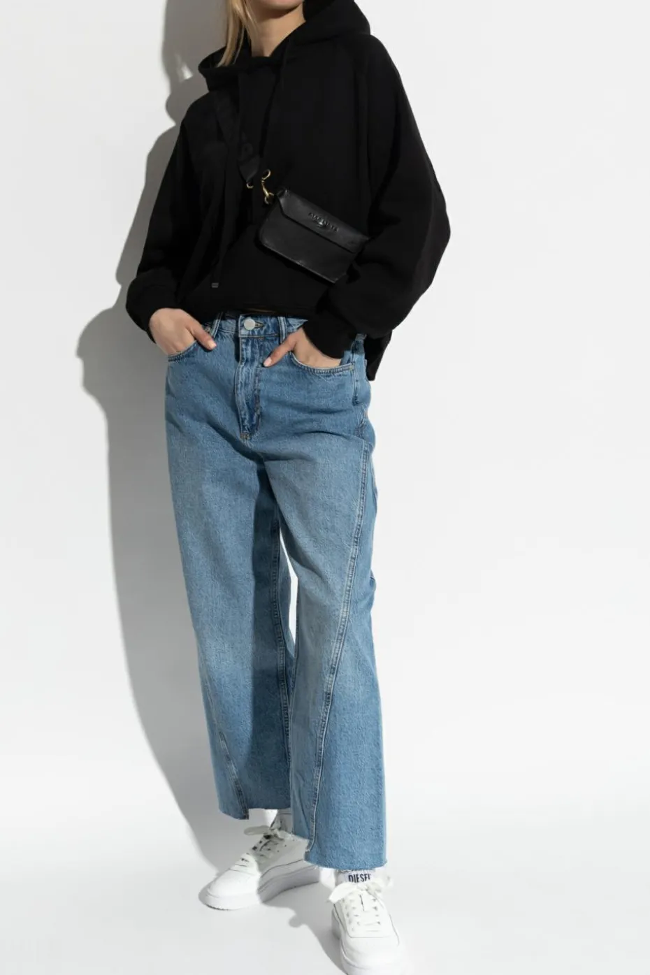 AllSaints NIEBIESKI Jeansy ‘Fox’