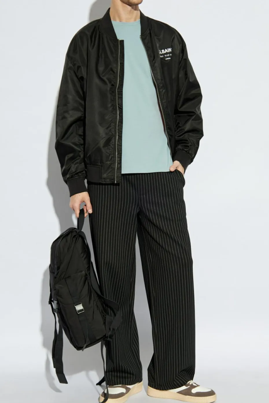 AllSaints NIEBIESKI T-shirt ‘Brace’