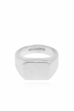 AllSaints SREBRNY Mosiężny sygnet `Alldis`