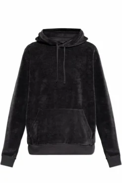 AllSaints SZARY Bluza `Draven` z kapturem