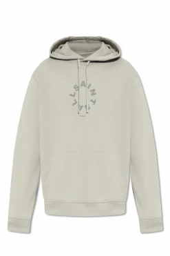AllSaints SZARY Bluza z kapturem ‘Tierra’