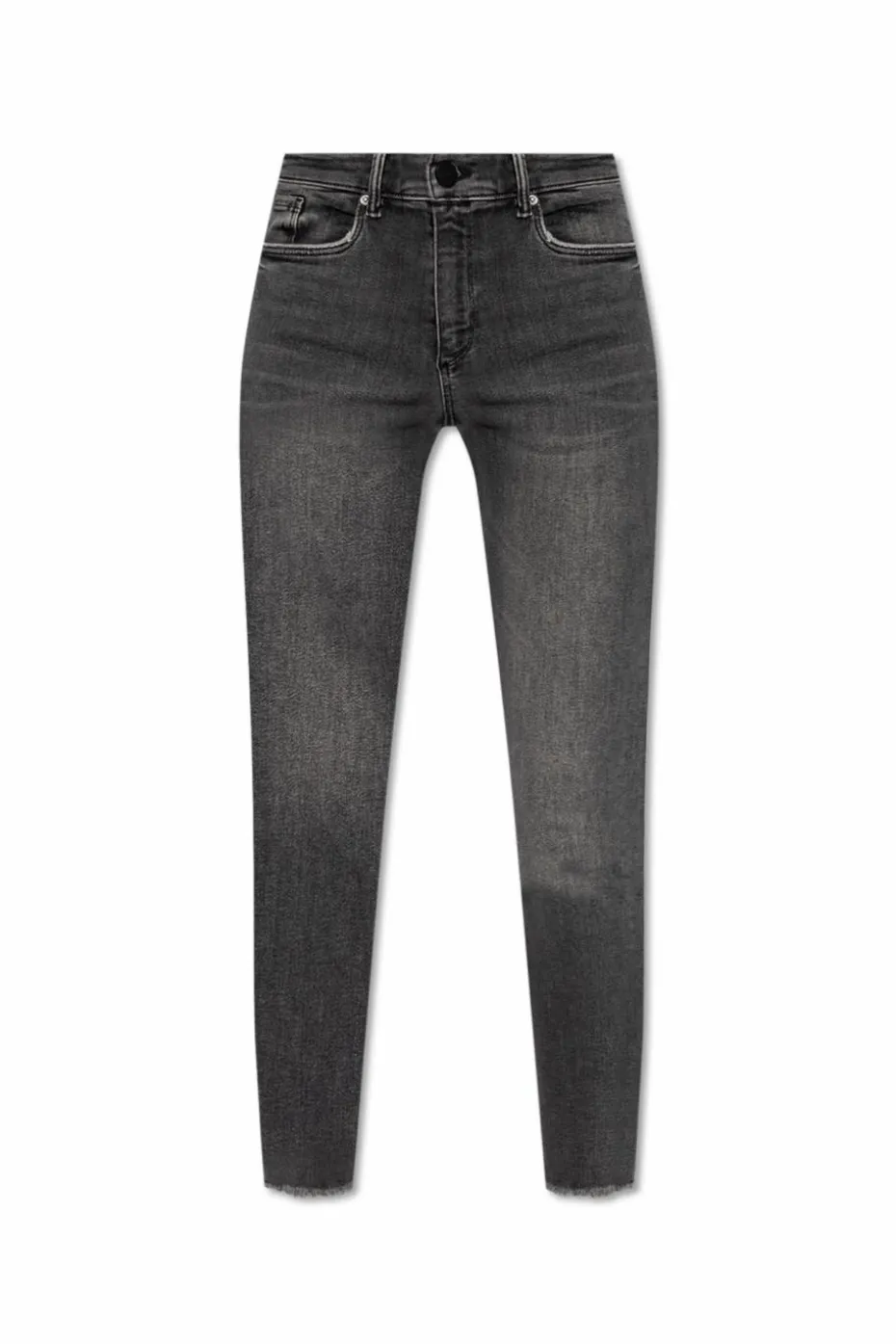 AllSaints SZARY Jeansy ‘Miller’ typu ‘slim’