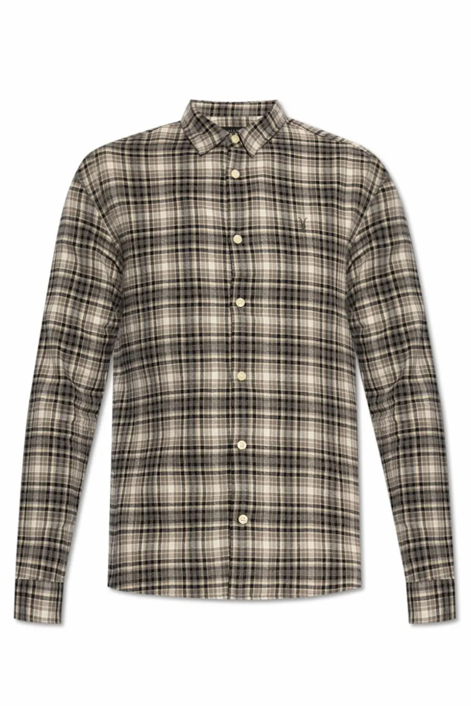 AllSaints SZARY Koszula `Gratton`