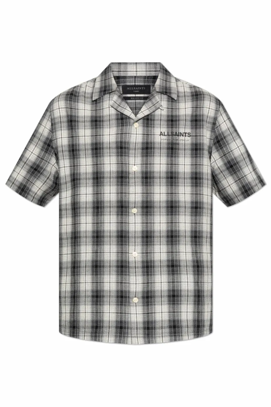 AllSaints SZARY Koszula `Undermono`