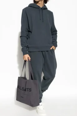AllSaints SZARY Spodnie dresowe `Raven`