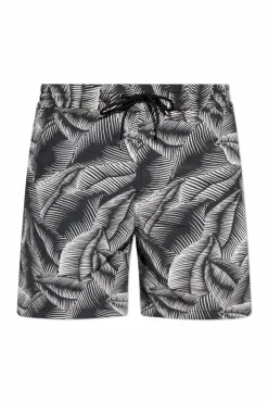 AllSaints SZARY Szorty kąpielowe `Marseille`
