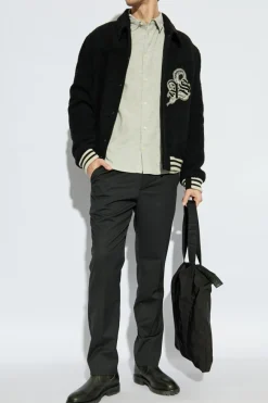 AllSaints SZARY Sztruksowa koszula `Lorella`