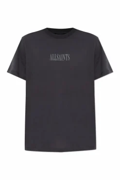 AllSaints SZARY T-shirt `Wings`