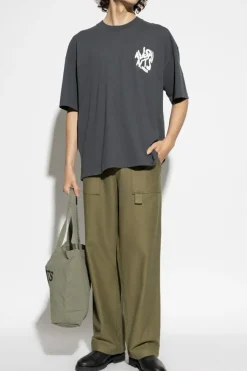 AllSaints SZARY T-shirt `Orlando`