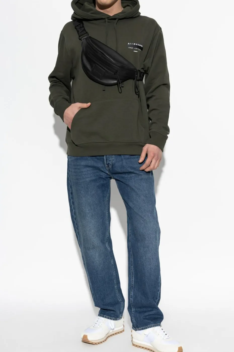 AllSaints ZIELONY Bluza `Redact`