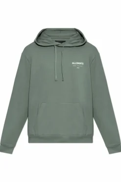 AllSaints ZIELONY Bluza z kapturem `Underground`