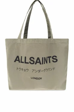 AllSaints ZIELONY Torba `Underground` typu `shopper`
