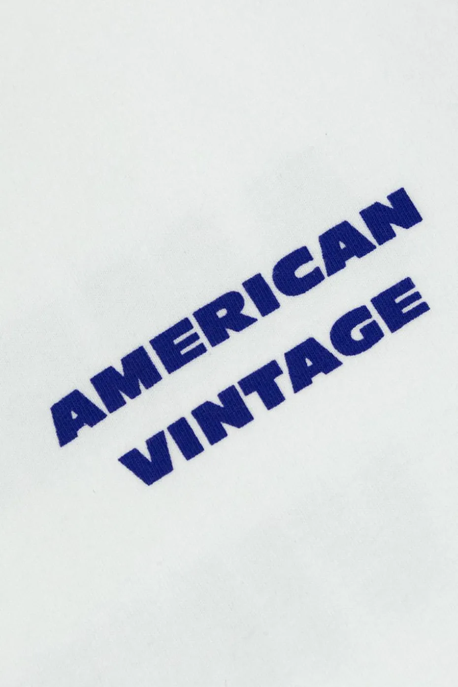 American Vintage Kids BIAŁY T-shirt z nadrukowanym logo