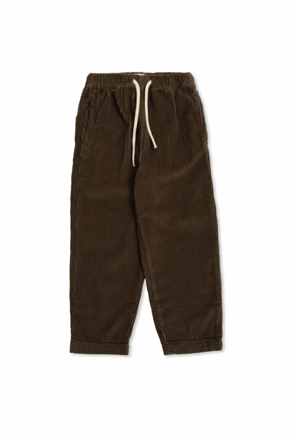 American Vintage Kids BRĄZOWY Spodnie sztruksowe