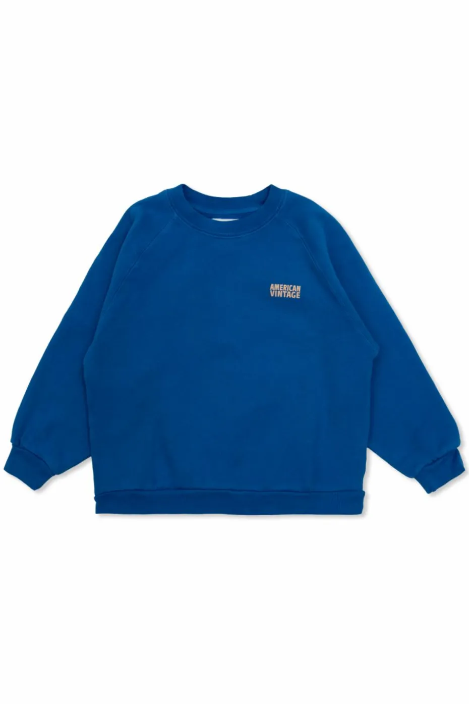 American Vintage Kids NIEBIESKI Bluza z nadrukowanym logo