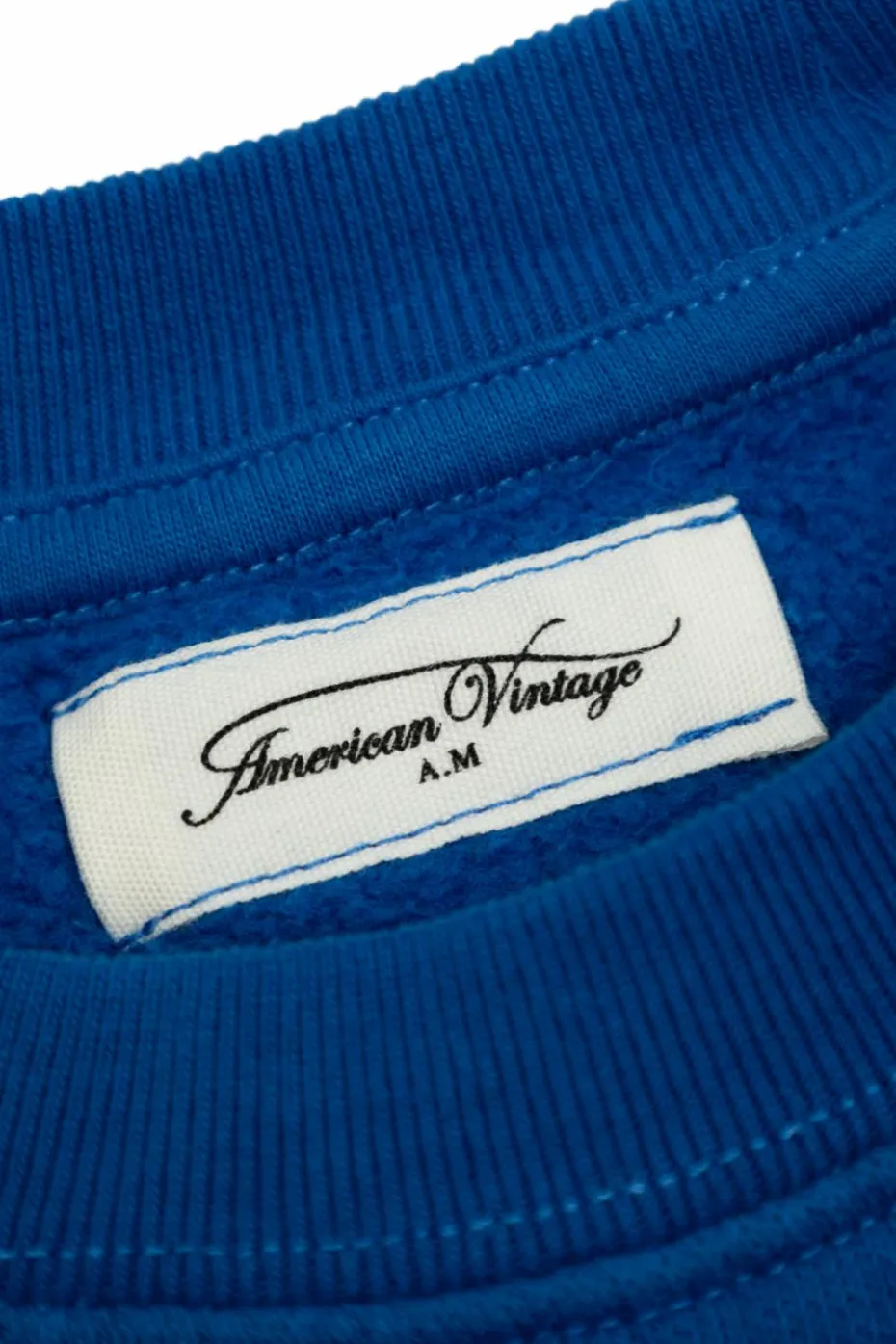 American Vintage Kids NIEBIESKI Bluza z nadrukowanym logo