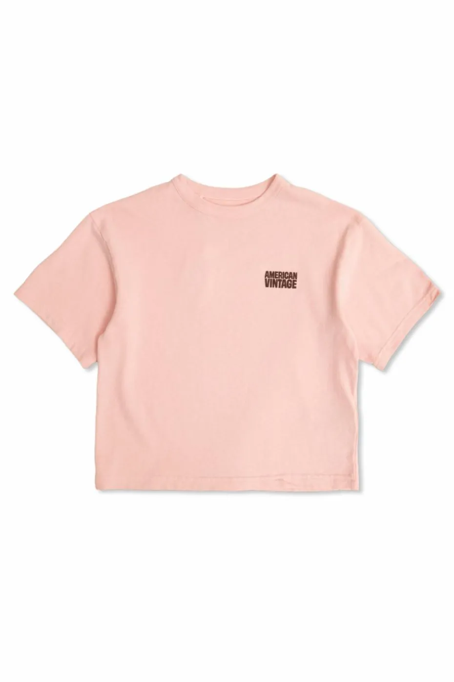 American Vintage Kids RÓŻOWY Bluza z nadrukowanym logo