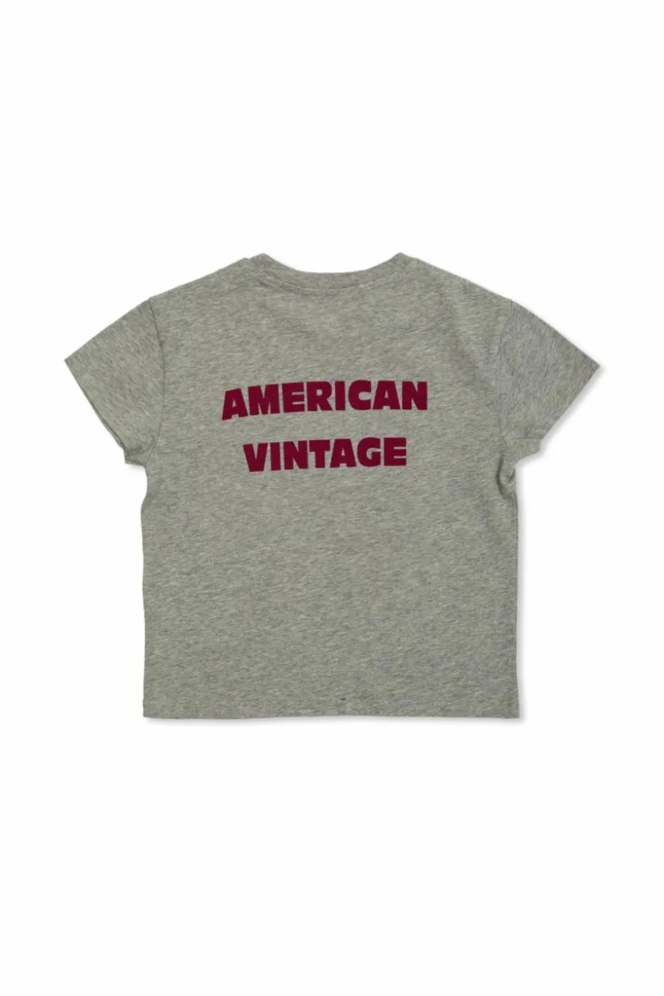 American Vintage Kids SZARY T-shirt z kolorowym nadrukiem
