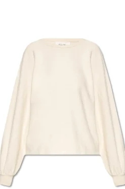American Vintage kremowy Bluza z tkaniny ‘frotte’