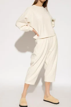 American Vintage kremowy Bluza z tkaniny ‘frotte’