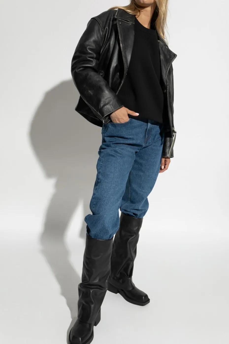 Ami Alexandre Mattiussi CZARNY Bluza z logo