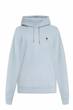 Ami Alexandre Mattiussi jasnoniebieski Bluza z logo