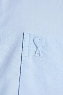 Ami Alexandre Mattiussi NIEBIESKI Koszula z logo