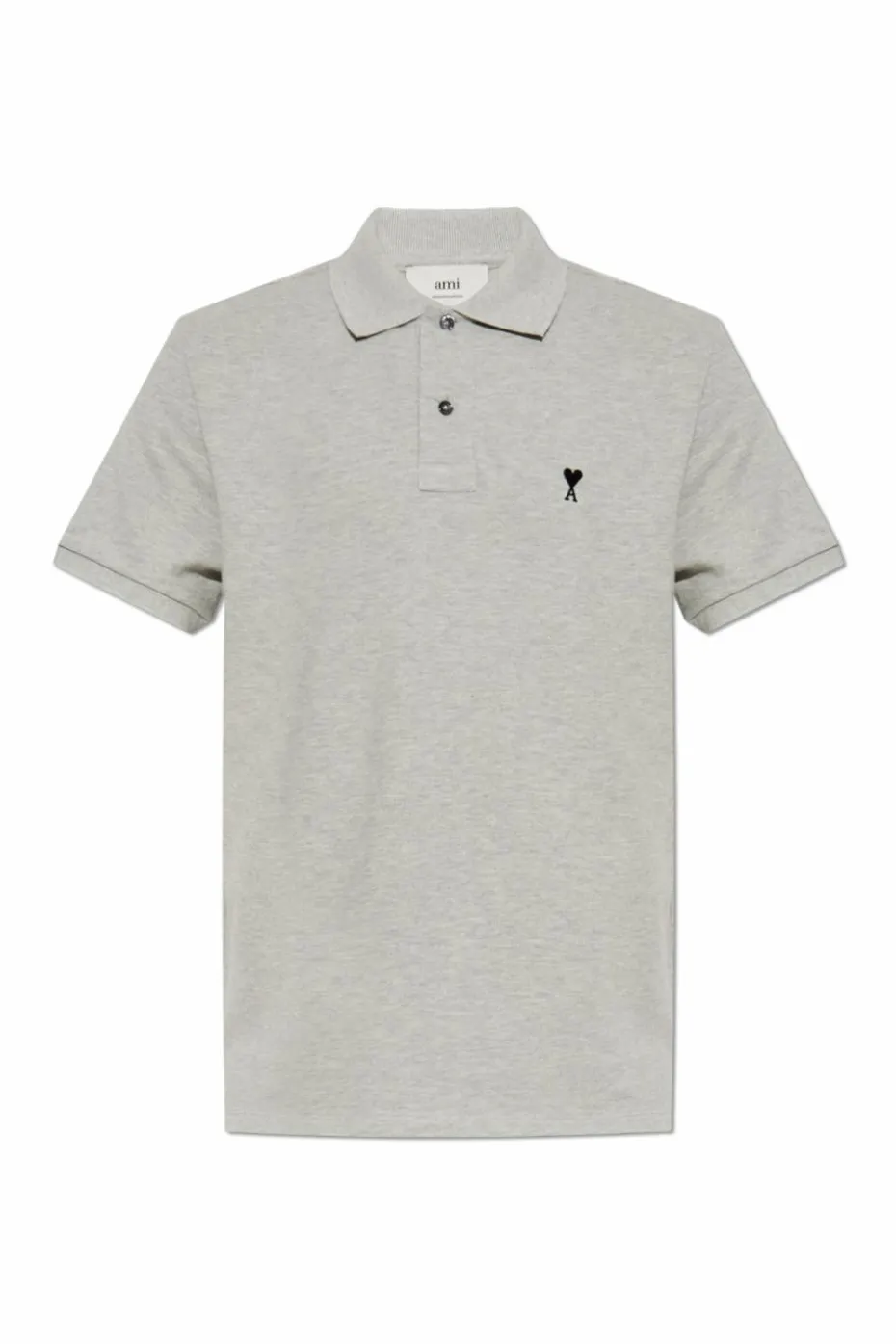 Ami Alexandre Mattiussi SZARY Polo z logo