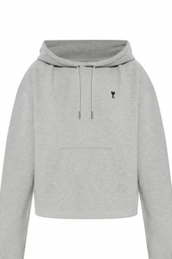 Ami Alexandre Mattiussi SZARY Bluza z logo