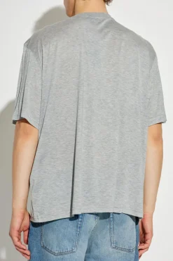 Ami Alexandre Mattiussi SZARY T-shirt z logo