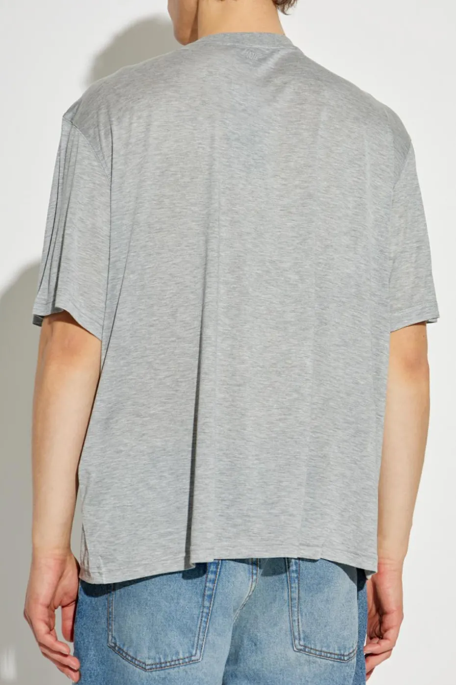 Ami Alexandre Mattiussi SZARY T-shirt z logo