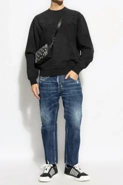 Amiri CZARNY Bluza z logo