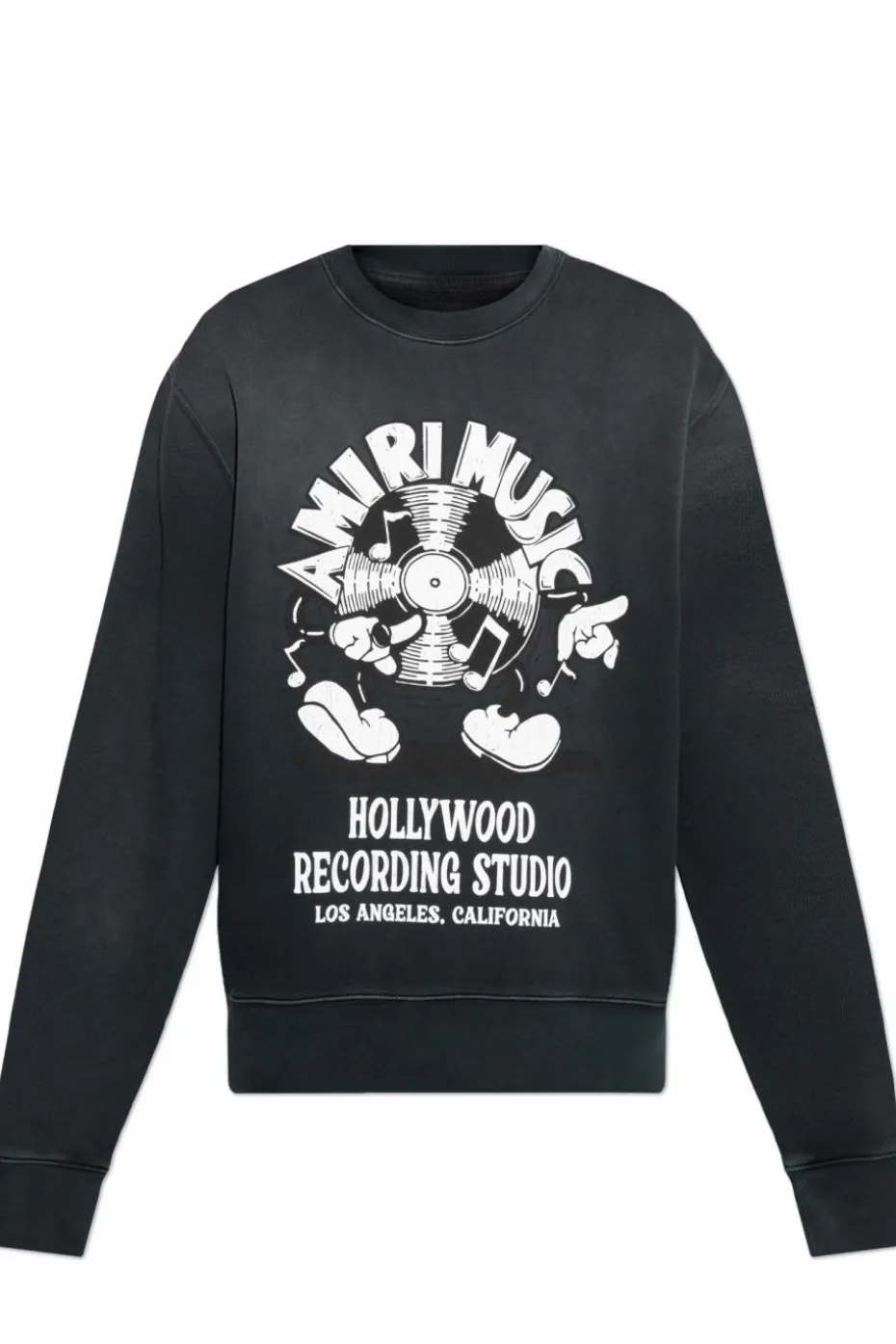 Amiri CZARNY Bluza z nadrukiem