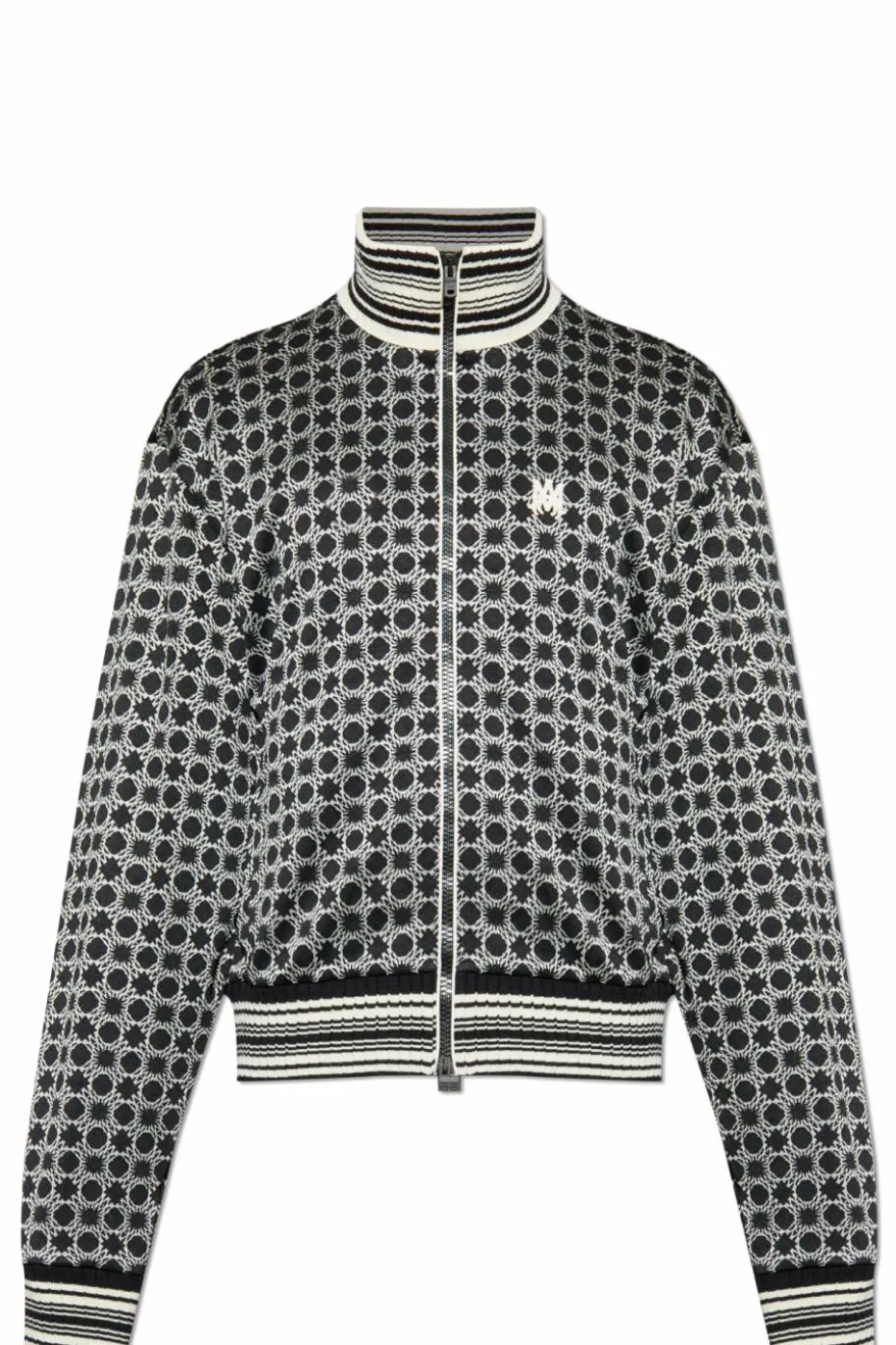 Amiri CZARNY Bluza ze stójką