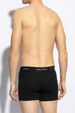 Amiri CZARNY Bokserki z logo