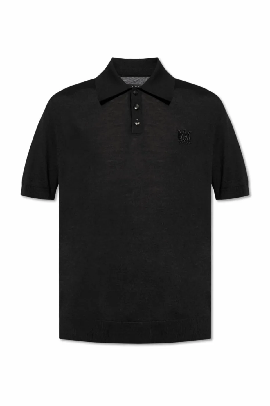 Amiri CZARNY Moherowe polo