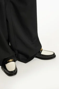 Amiri CZARNY Skórzane buty `Two Tone Ma Chain`