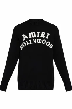 Amiri CZARNY Sweter z logo