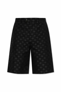 Amiri CZARNY Szorty z monogramem