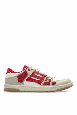 Amiri CZERWONY Buty sportowe `Bandana Skel Top Low`