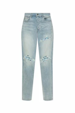 Amiri jasnoniebieski Jeansy z logo