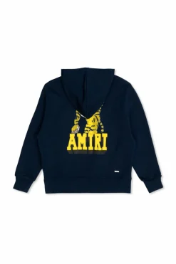 Amiri Kids GRANATOWY Bluza z kapturem