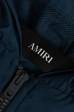 Amiri Kids GRANATOWY Lekka kurtka z logo