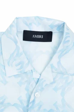 Amiri Kids jasnoniebieski Koszula z krótkimi rękawami