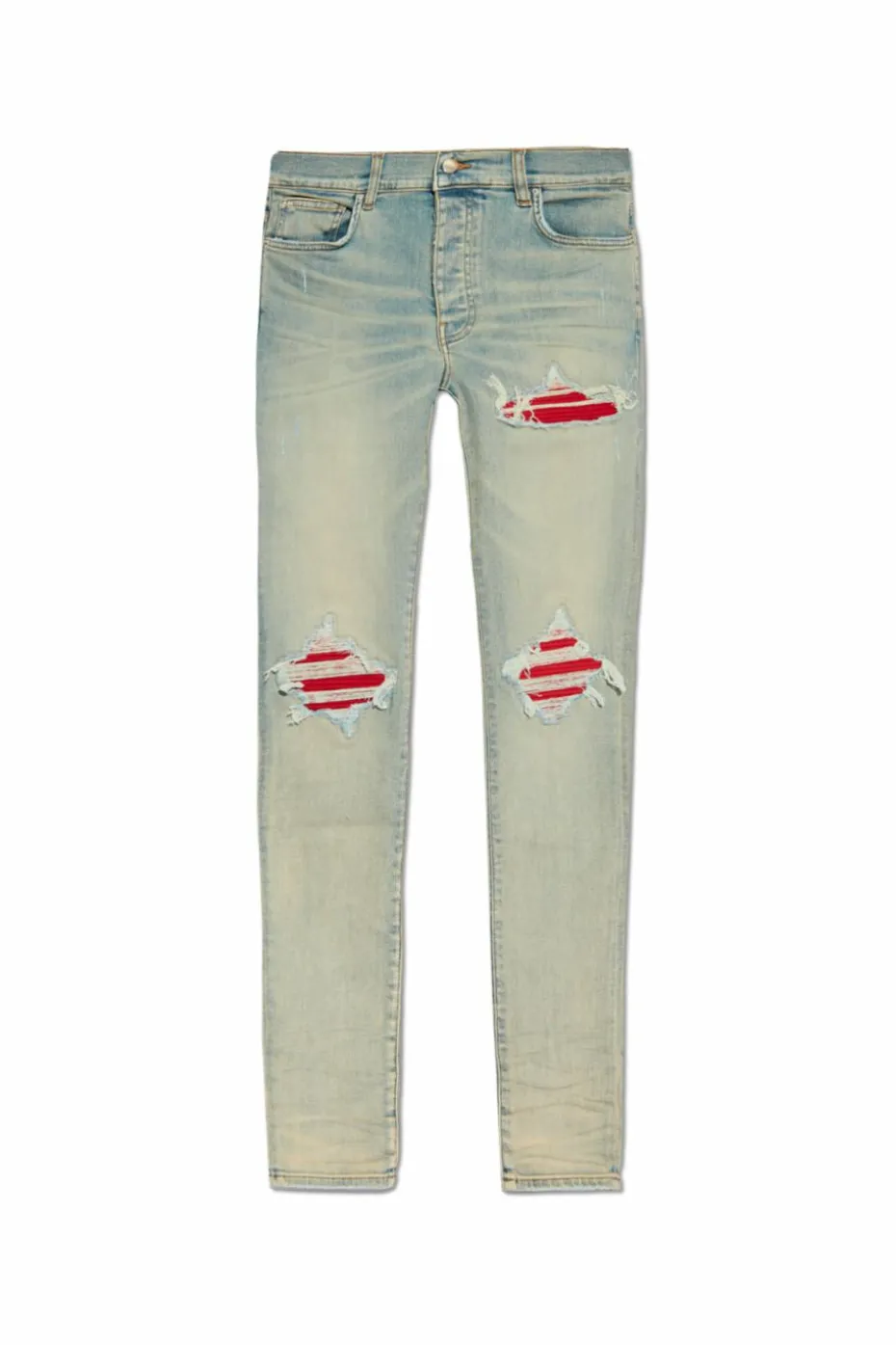 Amiri NIEBIESKI Jeansy typu `skinny`