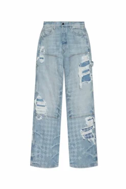 Amiri NIEBIESKI Jeansy z logo