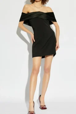 Anine Bing CZARNY Sukienka `Fleur`